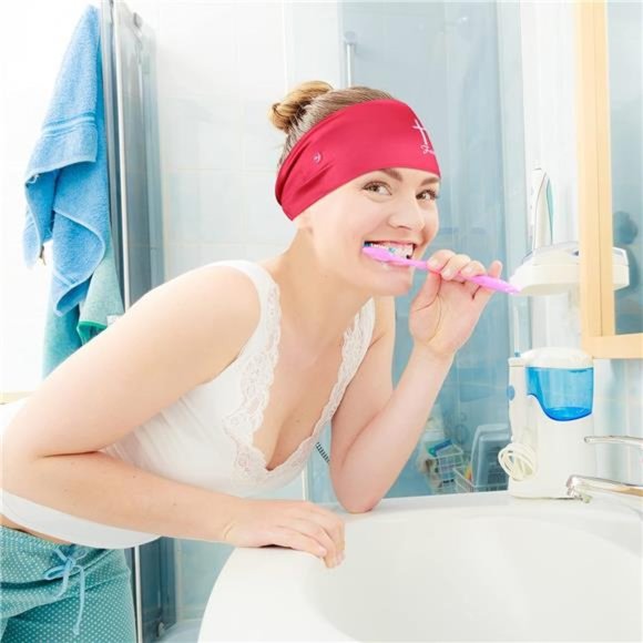 8 Pieces Nursing Headbands with Buttons Women Face Covering Ear Protection - Picture 2 of 6